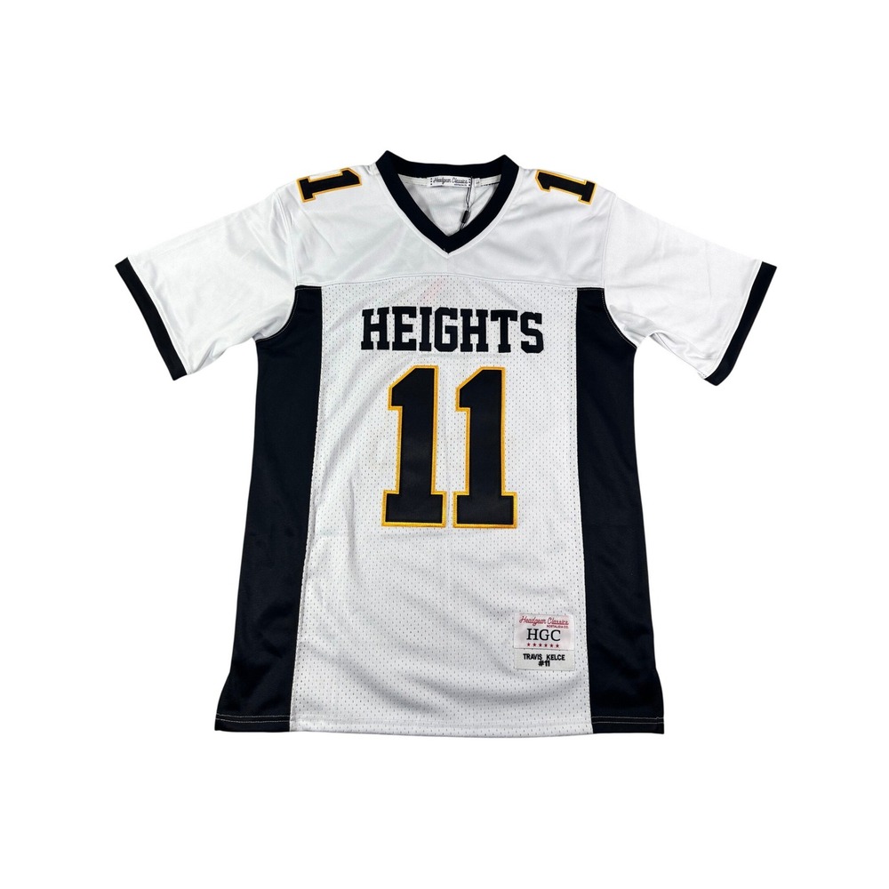 Headgear Classics Travis Kelce Heights High School Football Jersey White Large